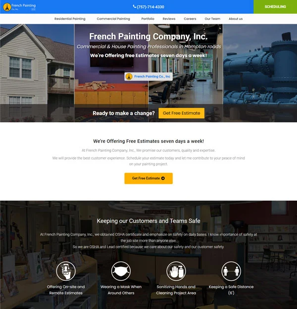 frenchpaintingcompany website